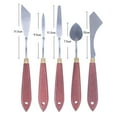 thumbnail image 4 of Oil Painting Tools Paint Scraper Tan Herls Oil Paint Metal Painting Mixing Scraper Color Mixing Tools, 4 of 6