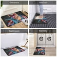 thumbnail image 5 of Gukieu Blue Dinosaur Print Dust-proof Floor Mats, Water-absorbent and Non-slip Flannel Door Mats 16x24in, Home Decoration Suitable for Kitchen, Bathroom, Garage, 5 of 7