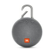 Open Box JBL Clip 3 Gray Portable Bluetooth Speaker