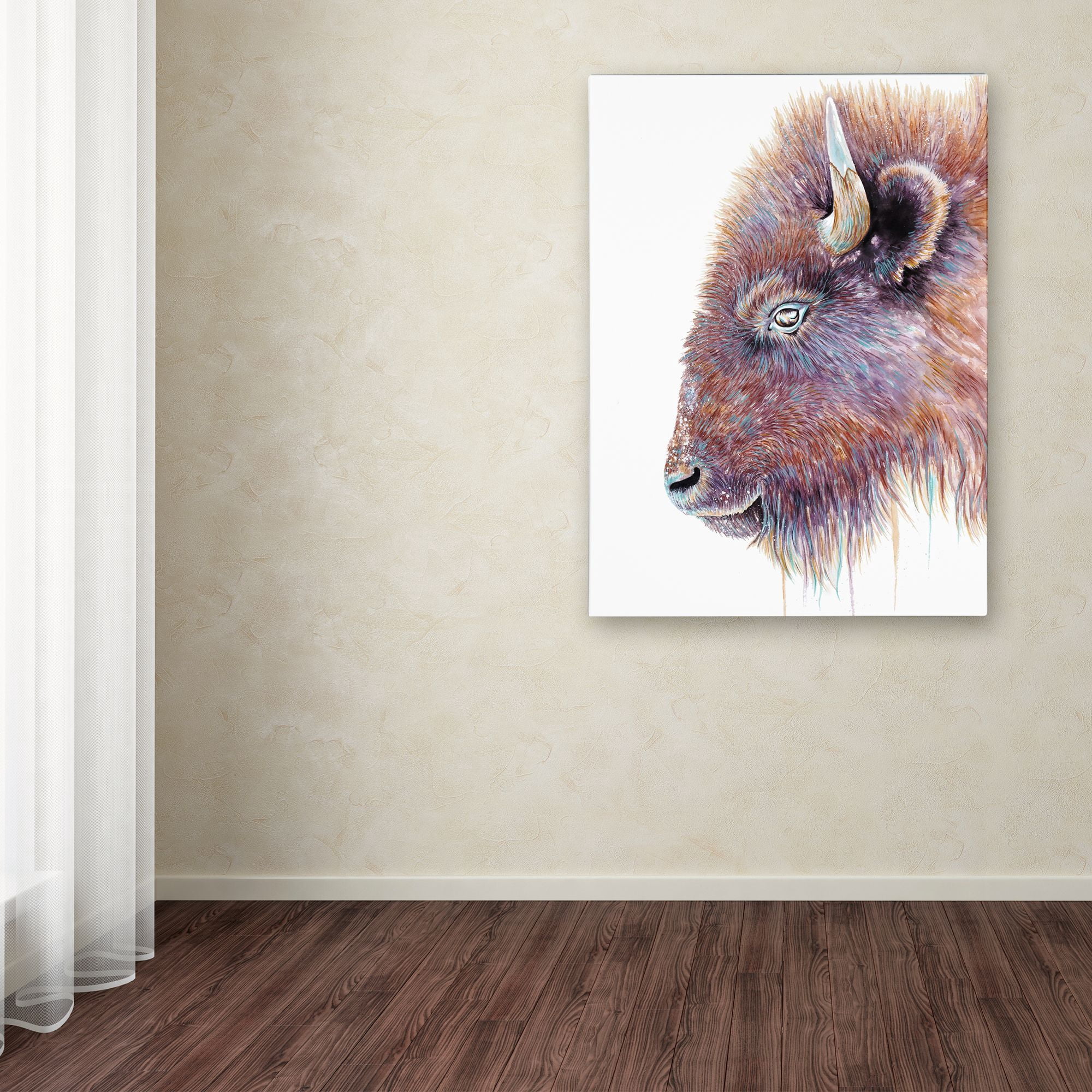 Trademark Fine Art 'Spirit Of The West Buffalo' Canvas Art by Michelle Faber