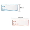 thumbnail image 2 of 300Pcs Removable Freezer Labels 1 x 3 Inch & 500x Removable Freezer Labels Food Storage Stickers (Blank White), 2 of 8