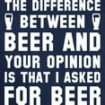 thumbnail image 3 of CafePress - Beer And Your Opinion Dark T Shirt - Men's Classic Graphic Cotton T-Shirt, 3 of 4