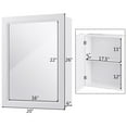 thumbnail image 4 of Gymax Bathroom Mirror Cabinet Wall Mounted Kitchen Medicine Storage Adjustable Shelf, 4 of 10