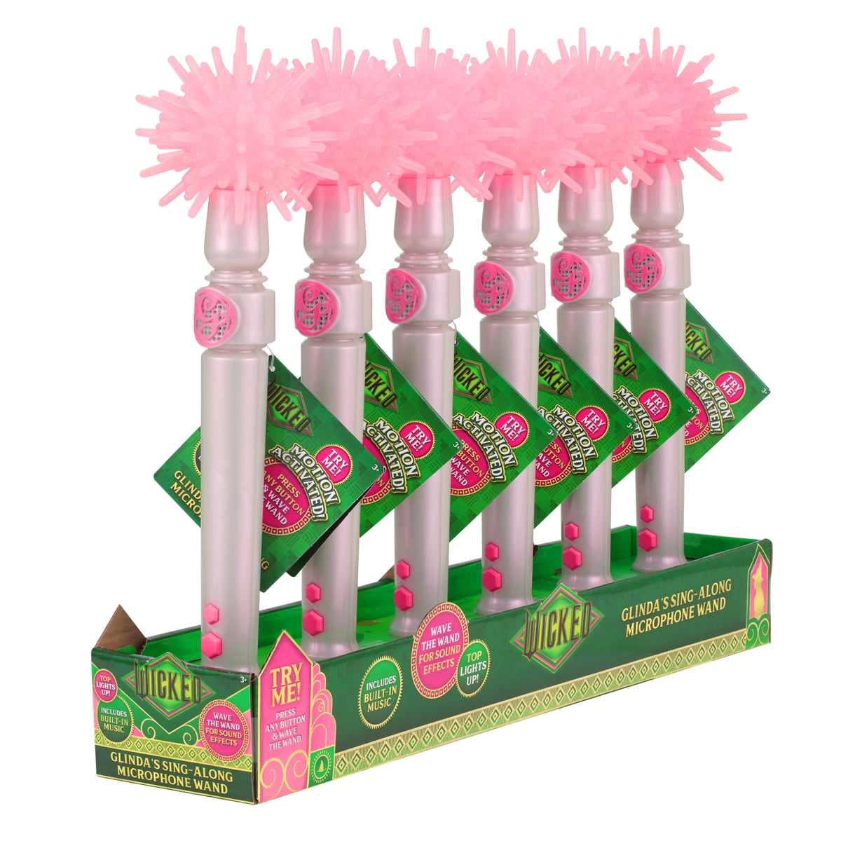 Wicked Microphone Magic Waving Wand, Sing Along Karaoke - Lights & Music, Children Ages 3+