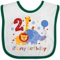 thumbnail image 3 of Inktastic Safari 2nd Birthday Boys or Girls Baby Bib, 3 of 4