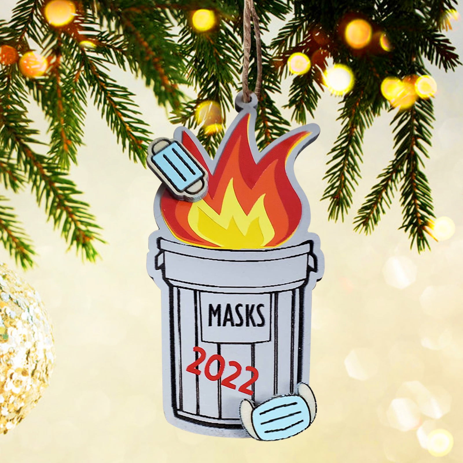 2022 Christmas Tree Black Friday Black Friday Deals 2021! Cotonie 2022 Dumpster Fire Christmas Ornament Christmas  Tree Wooden Pendants Christmas Hanging Decorations 3Pc - Walmart.com