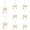 Gold, variant on 8Pcs Gold Metal Christmas Bow Ornaments with Clip, Vintage Gold Bow Decor for Tree Topper Garland Wreath, Hanging Ornaments for Gift Box Basket Floral Arrangement Indoor Outdoor 2.8x3 Inch