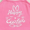 thumbnail image 4 of Ensemble de Pâques pour Bébé Fille Mignon Imprimé Bunny Débardeur Sans Manches Shorts, 4 of 6