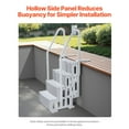 thumbnail image 2 of KFFKFF 4-Step Pool Steps Above Ground, Anti-slip Pool Ladder with Dual Handrailss, Supports up to 400 lbs, Suitable for 48-54 Inch Inground & Above-ground Pools, Grey, 2 of 9