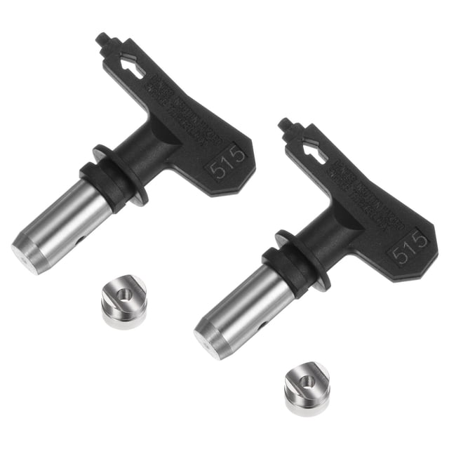 2 Paquetes de Puntas de Pulverización Reversibles para Pulverizador Sin Aire 515 Puntas de Boquilla de Pintura Piezas de Máquina Pulverizadora, Negro