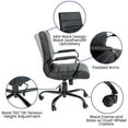 thumbnail image 6 of BizChair Mid-Back Black LeatherSoft Executive Swivel Office Chair with Black Frame and Arms, 6 of 14
