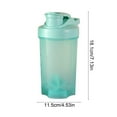 thumbnail image 4 of 500ML Protein Shaker Bottle with Mixing Ball & Scale Markings - Leak-Proof Gym Water Cup for Sports, Fitness & Outdoor, BPA-Free (Green), 4 of 6