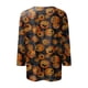 thumbnail image 5 of Camiseta informal de manga larga con estampado de fantasmas de Halloween para mujer: top festivo para las fiestas, 5 of 5