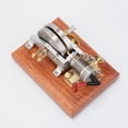 thumbnail image 6 of Hit and Miss Gasoline Engine Model, Mini Horizontal Air-Cooled 4-Stroke Single Cylinder Internal Combustion Engine with New Igniter, Brass Alloy Desktop Collectible Gift for Hobbyists, 6 of 9