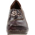 thumbnail image 2 of Womens Closed-Back Hand-Painted Leather Clogs - Brown - European Size 41, 2 of 7