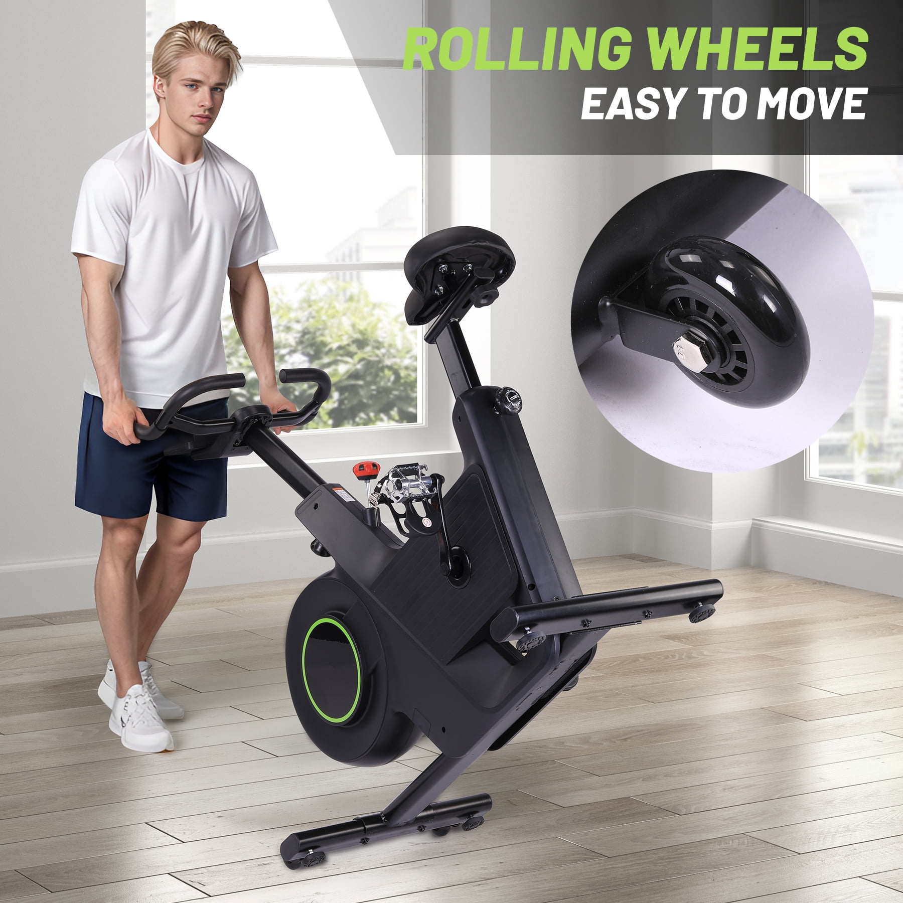 Indoor Cycling Bike,Brake Pad/Magnetic Stationary Bike,Low Noise Cycle Bike with App,Indoor Exercise Bike for Home Cardio