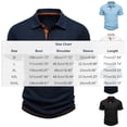 thumbnail image 3 of Kalauyu Men's Collared Shirts Short Sleeve Casual Classic T-Shirts Button Golf Pullover Tee, 3 of 8