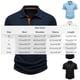 thumbnail image 3 of Ceisia Men's Slim Fit Short Sleeve Turndown Collar Rib Knit Polo Shirt with Contrast Trim Black XL Gifts, 3 of 8