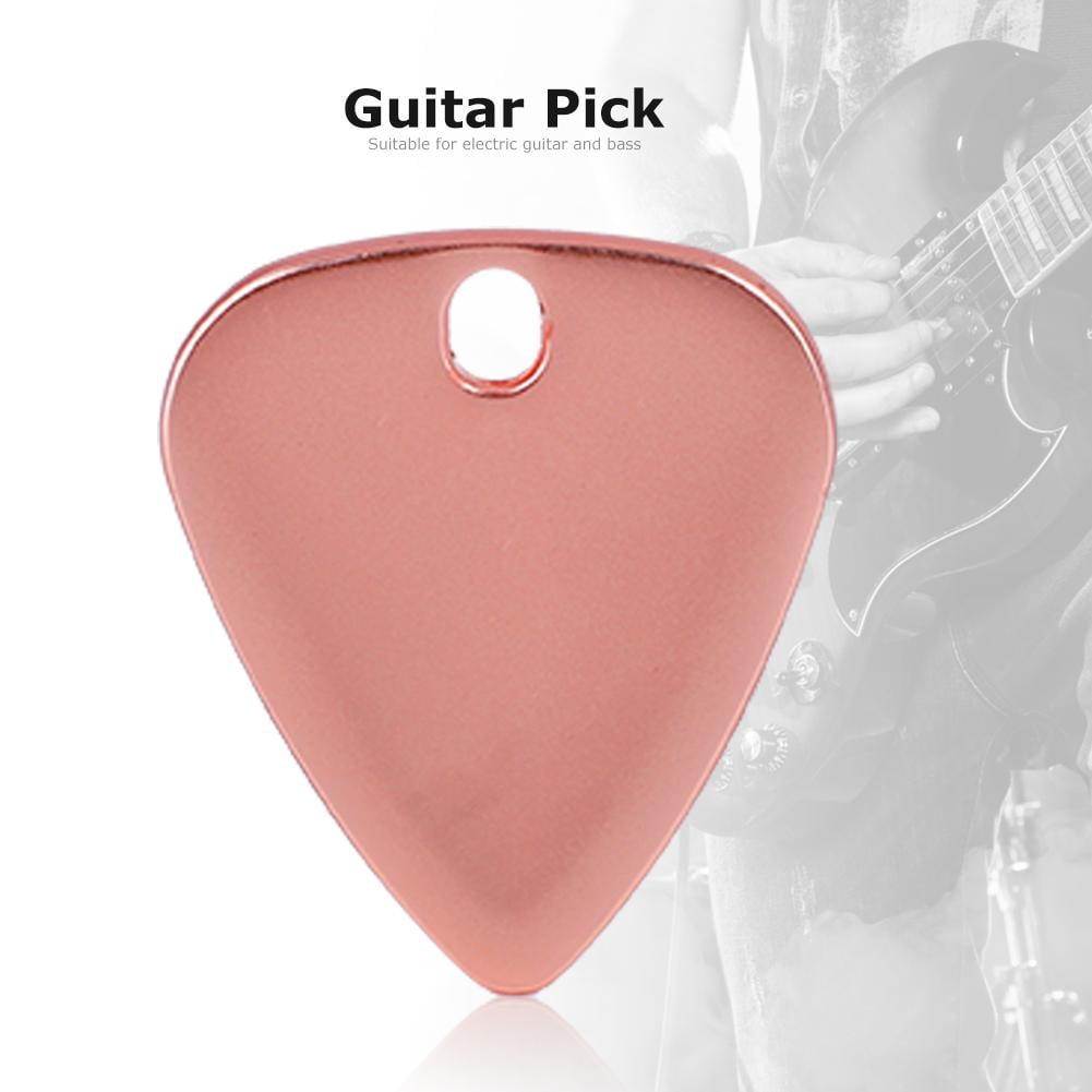 Mgaxyff Guitar Plectrum,5 Pcs Metal Pick Plectrum for Guitar Musical
