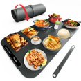 thumbnail image 1 of Food Warming Mat, iTRUSOU Electric Warming Tray Full Surface Heating 7 Adjustable Temperature 99 Hours Timing, Versatile Food Warmer for Parties Buff, 1 of 7