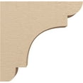 thumbnail image 3 of 4"W x 16"D x 16"H Thin New Brighton Rough Cedar Woodgrain TimberThane Corbel, Primed Tan, 3 of 6