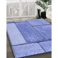 thumbnail image 2 of Ahgly Company Indoor Square Patterned Jeans Blue Area Rugs, 8' Square, 2 of 6