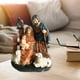 thumbnail image 5 of Colección Natividad Estatua Decoración para hogar Regalos de de nacimiento de Jesús para estantería Estante de oficina sin LED Hugo Escena de Navidad, 5 of 10