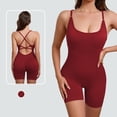 thumbnail image 2 of IROINNID Jumpsuit Shorts for Women Yoga Sports Solid Color Sportswear, Comfortable Jumpsuit One-piece Suit, 2 of 4