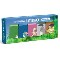 Studio Ghibli Neighbor Totoro Erasers, Black, 5 Count