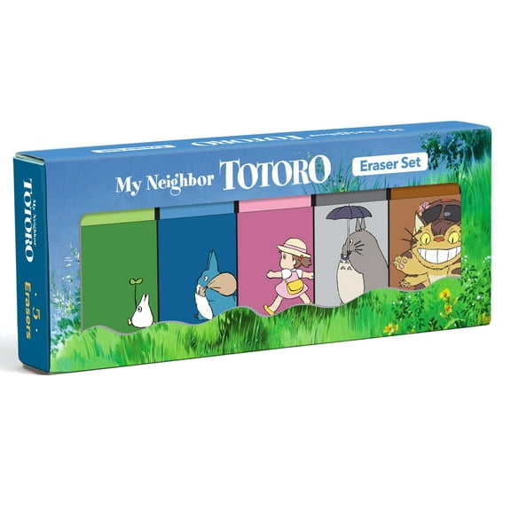 Studio Ghibli Neighbor Totoro Erasers, Black, 5 Count