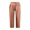 thumbnail image 4 of Capri Pants For Women Capri Summer Trendy Casual Elastic Waist Cropped Fashion Resort Wear Beach Vacation Capris Trousers, 4 of 4