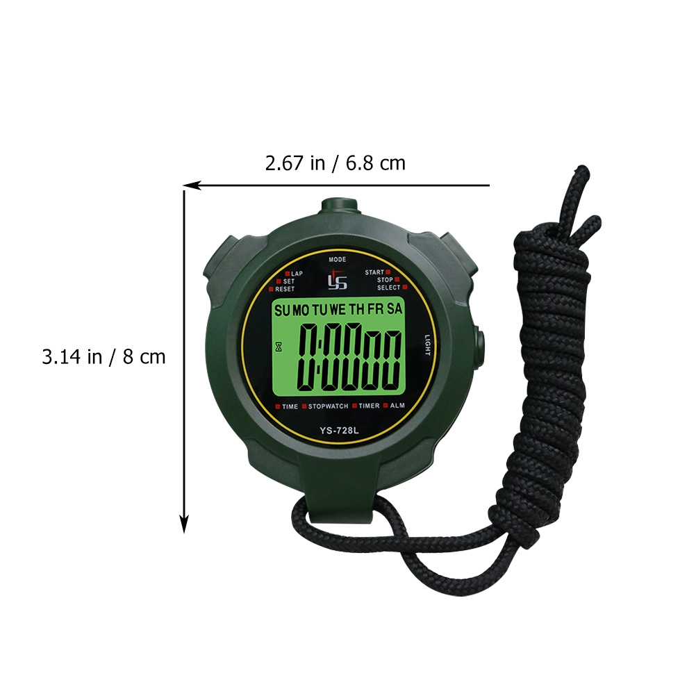 Designice Professional Training Stopwatch Multi-Function Stopwatch Luminous Timer - image 2 of 7