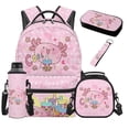 thumbnail image 7 of Jeiento Pink Polka Dot Axolotl Backpack for Girls with Lunchbox, Pencil Case, Water Bottle Pouch & Keychain 5 PCS Elementary Middle School Bookbag Set for 3rd-6th Grade Kids Age 8-12, 7 of 7