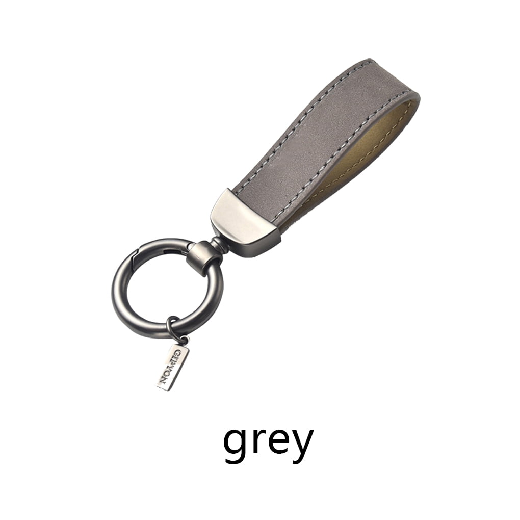 TureClos Luxury Leather Lanyard Keychain Car Key Ring Holder