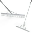 thumbnail image 2 of Topcobe Aluminum Rake with 36" Wide Rake Head and 68" Long Handle, Lawn Roller Tow Behind, Yard Roller, 2 of 9