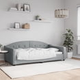 thumbnail image 1 of vidaXL Day Bed Light Grey 100x190 cm Fabric, 1 of 5