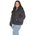 thumbnail image 2 of White Mark Women's Zip Hooded Puffer Jacket with Pockets, 2 of 7
