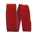 thumbnail image 2 of Reliant Ribbon 92270W-908-40K Value Velvet Wired Edge Ribbon - Scarlet - 2.5 in. x 50 yards, 2 of 3