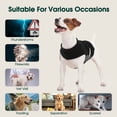 thumbnail image 6 of Kuoser Dog Anxiety Vest, Soft and Breathable Calming Shirt for Pet, Adjustable Dog Anxiety Relief Jacket for Thunderstorm, Fireworks, Travel, Separation, Black, XS, 6 of 7