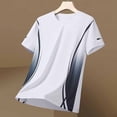 thumbnail image 6 of Fewfanhot Men's Essentials Gradient Athletic T-Shirt, Quick Dry Short Sleeve Crewneck Workout Tee, Breathable Gym Running Top, Gifts for Him, M-5XL, 6 of 6