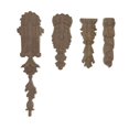 thumbnail image 1 of Talla de madera maciza, columna de línea cuadrada, marco de puerta, travesaño, fregona, tallado, columna, calcomanía, gabinete, chimenea, 1 of 1