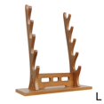thumbnail image 1 of Wooden Flute Stand Display Rack -Multi-Tier Desktop Holder for Soprano, Recorder, Bamboo Flute, Irish Whistles, Woodwind Instruments, Walnut Organizer for Collecting, Storing, and Displaying, 1 of 7