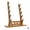 Walnut 5-Tier, variant on Wooden Flute Stand Display Rack - Multi-Tier Desktop Holder for Soprano, Recorder, Bamboo Flute, Irish Whistles, Woodwind Instruments, Walnut Organizer for Collecting, Storing, and Displaying
