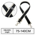thumbnail image 2 of Purse Strap, Replacement Crossbody Shoulder Strap for Handbag, 3.8cm Wide Shoulder Strap Replacement, Adjustable 75-140cm - black, 2 of 5