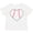 AA-White, variant on Inktastic Heart Shaped Baseball Boys or Girls Toddler T-Shirt