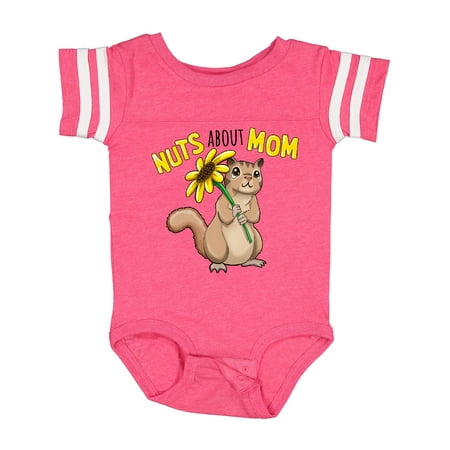 

Inktastic Nuts About Mom Cute Chipmunk with Sunflower Gift Baby Boy or Baby Girl Bodysuit