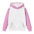thumbnail image 4 of FAIWAD Girls Hoodies Sweatshirt with Pockets Long Sleeve Color Block Pullover Kids Casual Sport School Clothes 4-14 Years, 4 of 5