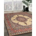 thumbnail image 2 of Ahgly Company Indoor Square Traditional Brown Red Medallion Area Rugs, 3' Square, 2 of 6