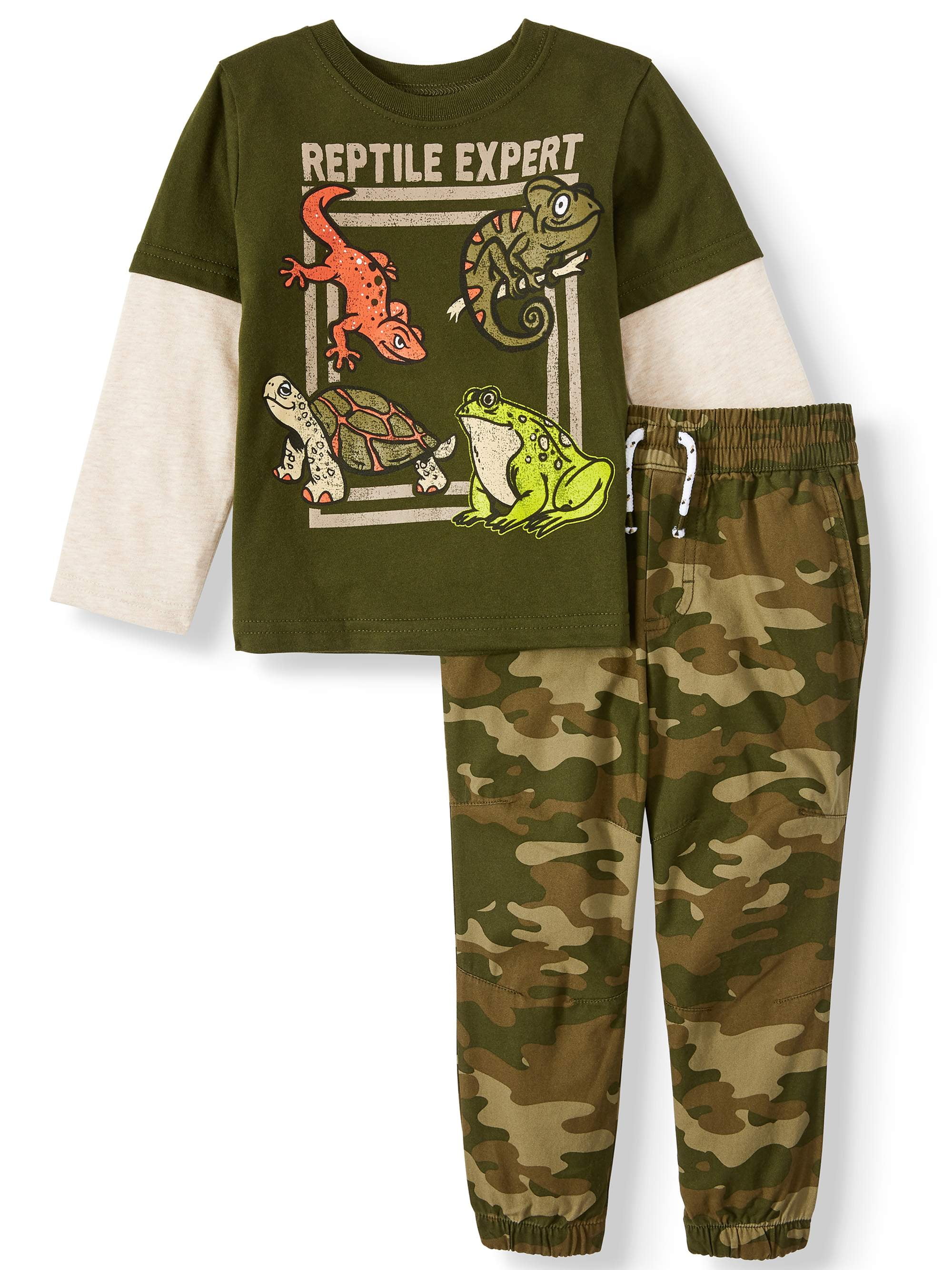 Garanimals Garanimals Long Sleeve Hangdown Graphic T Shirt & French