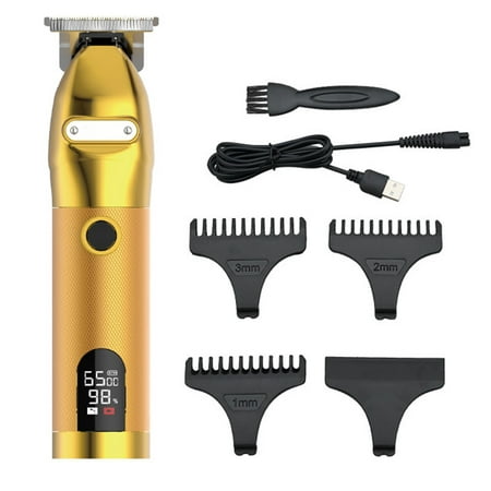 Hot Sale Gold Skeleton Cordless Trimmer Lcd Power Display Hair Clipper for  Men Usb Rechargeable Electric Hair Trimmers | Walmart Canada